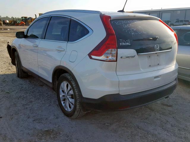 5J6RM3H79EL028233 - 2014 HONDA CR-V EXL WHITE photo 3