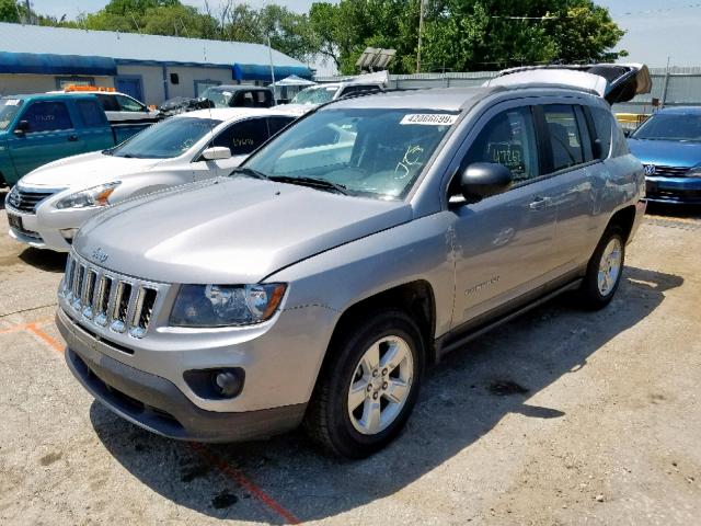 1C4NJCBA4FD397210 - 2015 JEEP COMPASS SP ვერცხლისფერი ფოტო 2