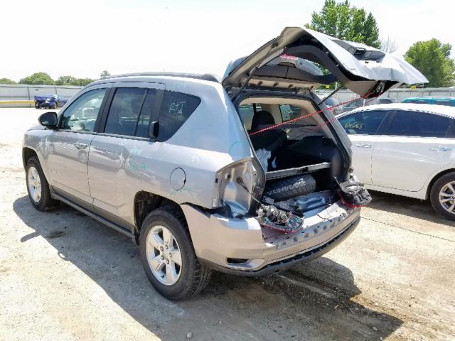 1C4NJCBA4FD397210 - 2015 JEEP COMPASS SP ვერცხლისფერი ფოტო 3