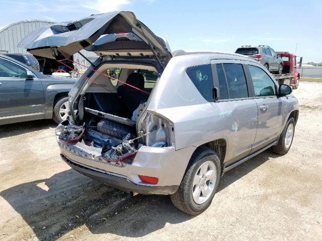 1C4NJCBA4FD397210 - 2015 JEEP COMPASS SP ვერცხლისფერი ფოტო 4