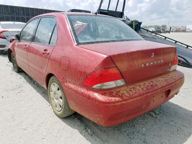 JA3AJ26E22U069363 - 2002 MITSUBISHI LANCER ES RED photo 3