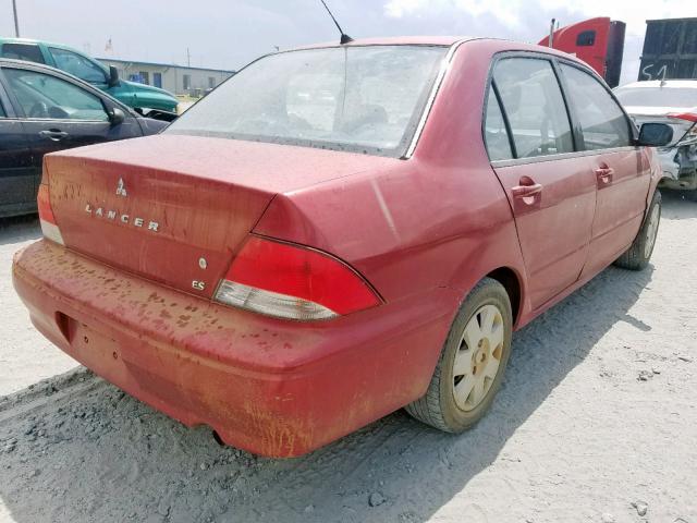 JA3AJ26E22U069363 - 2002 MITSUBISHI LANCER ES RED photo 4