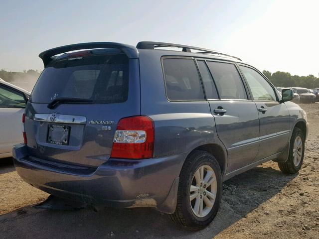 JTEDW21A460004558 - 2006 TOYOTA HIGHLANDER BLUE photo 4