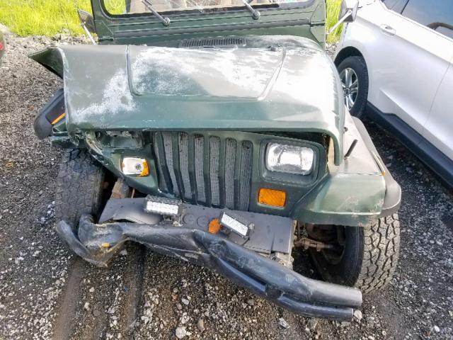 1J4FY19P3SP304453 - 1995 JEEP WRANGLER / GREEN photo 9