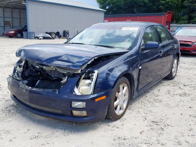 1G6DW677450169390 - 2005 CADILLAC STS BLUE photo 2