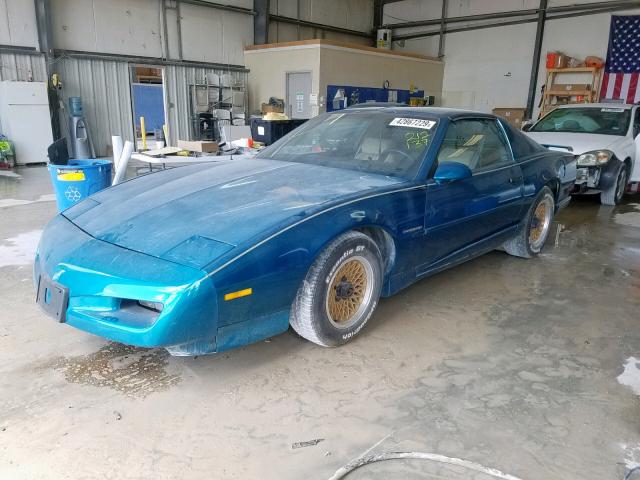 1G2FS23T0NL212137 - 1992 PONTIAC FIREBIRD TEAL photo 2