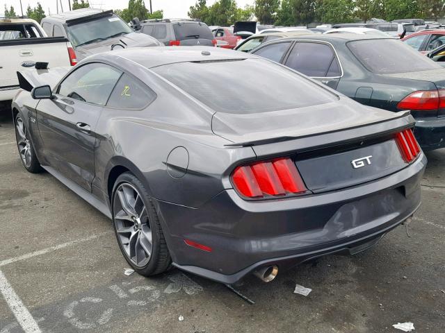 1FA6P8CF6G5202770 - 2016 FORD MUSTANG GT CHARCOAL photo 3