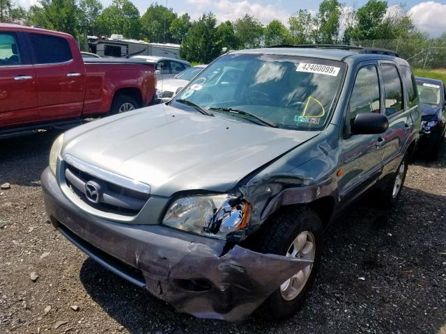 4F2CZ94124KM20198 - 2004 MAZDA TRIBUTE LX GREEN photo 2