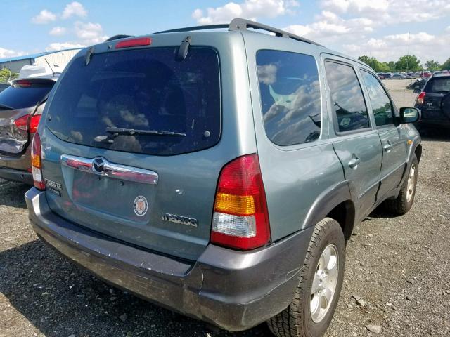 4F2CZ94124KM20198 - 2004 MAZDA TRIBUTE LX GREEN photo 4