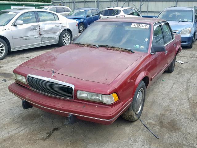 1G4AG55M2T6444499 - 1996 BUICK CENTURY SP RED photo 2