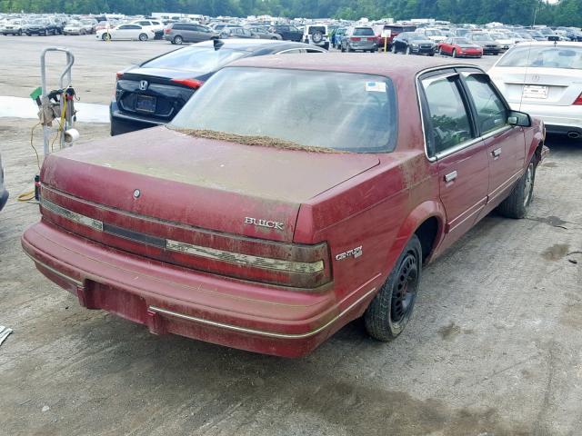 1G4AG55M2T6444499 - 1996 BUICK CENTURY SP RED photo 4