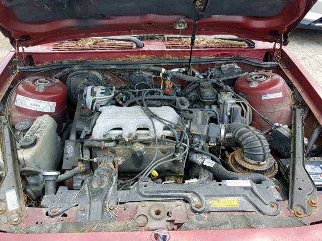 1G4AG55M2T6444499 - 1996 BUICK CENTURY SP RED photo 7