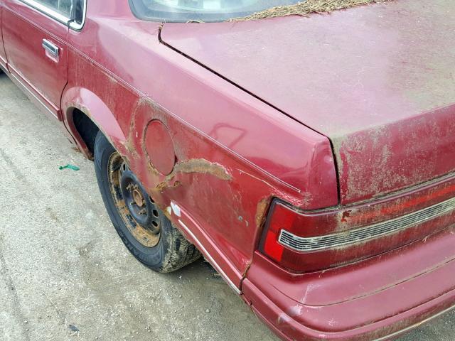 1G4AG55M2T6444499 - 1996 BUICK CENTURY SP RED photo 9