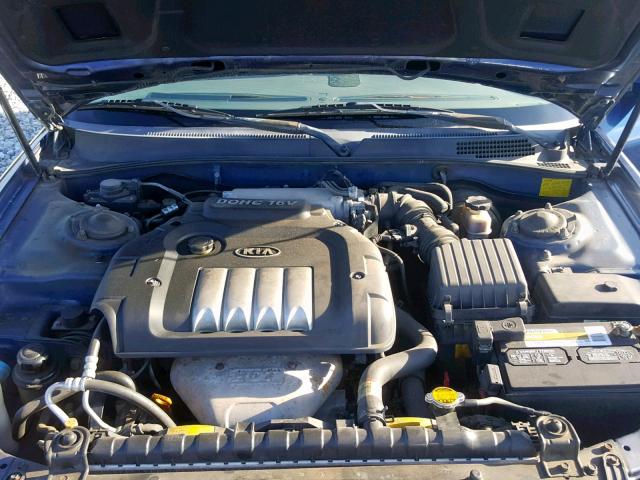 KNAGD126445310863 - 2004 KIA OPTIMA BLUE photo 7