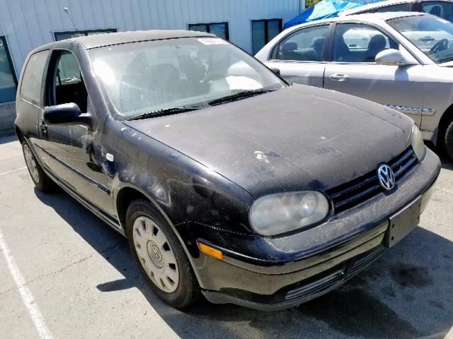 WVWBT21J01W122665 - 2001 VOLKSWAGEN GOLF GL BLACK photo 1