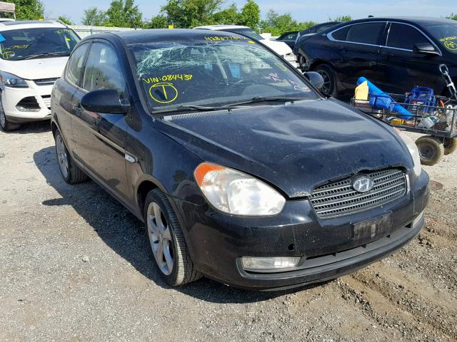 KMHCN36C88U084439 - 2008 HYUNDAI ACCENT SE BLACK photo 1