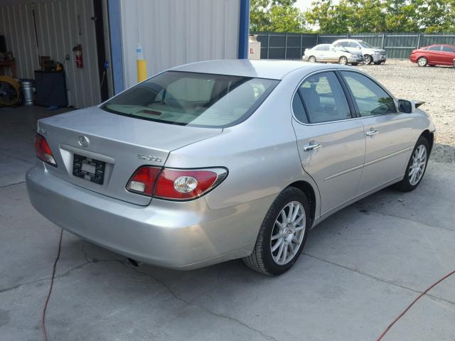 JTHBF30G830145280 - 2003 LEXUS ES 300 SILVER photo 4