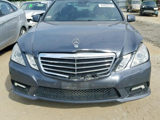 WDDHF7CB0AA026879 - 2010 MERCEDES-BENZ E 550 GRAY photo 7