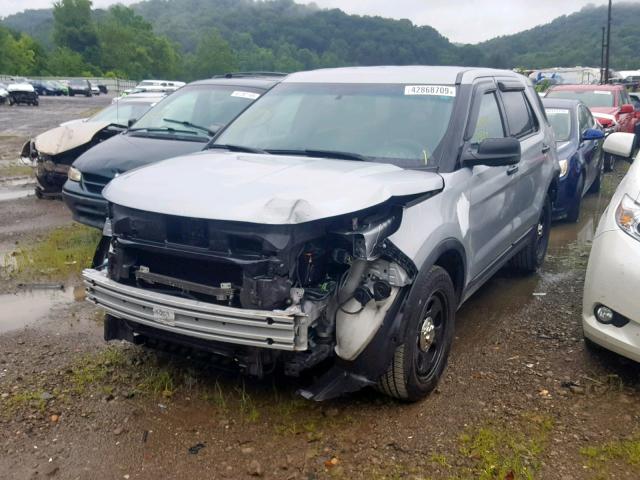 1FM5K8ARXDGB59113 - 2013 FORD EXPLORER P SILVER photo 2