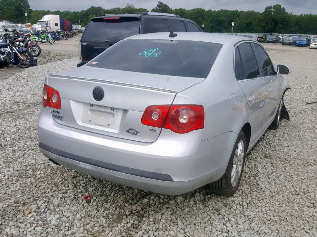 3VWFT71K96M849556 - 2006 VOLKSWAGEN JETTA TDI SILVER photo 4