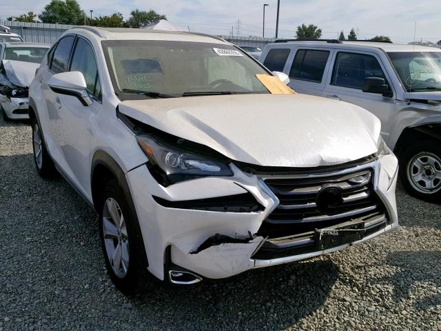 JTJBJRBZ9H2055646 - 2017 LEXUS NX 300H WHITE photo 1