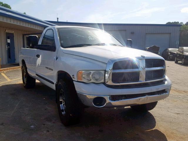 3D7KR26CX5G711404 - 2005 DODGE RAM 2500 S WHITE photo 1