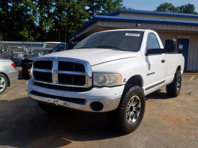 3D7KR26CX5G711404 - 2005 DODGE RAM 2500 S WHITE photo 2