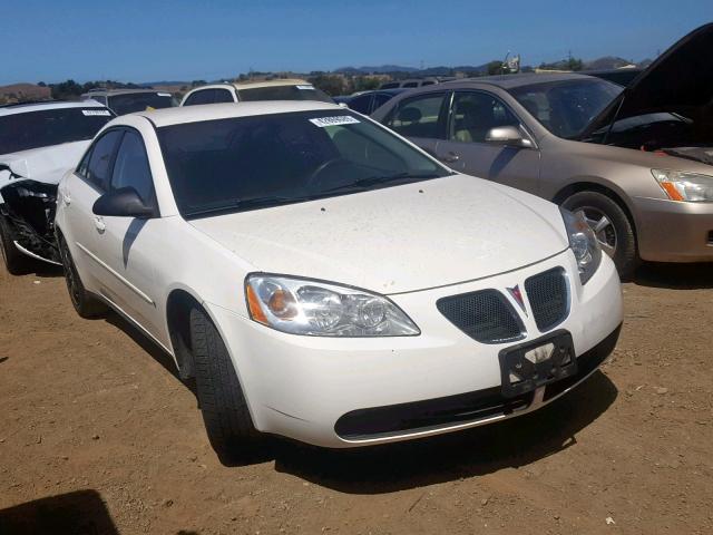 1G2ZF58B674165051 - 2007 PONTIAC G6 VALUE L WHITE photo 1