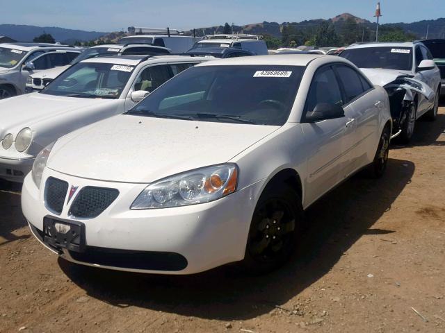 1G2ZF58B674165051 - 2007 PONTIAC G6 VALUE L WHITE photo 2