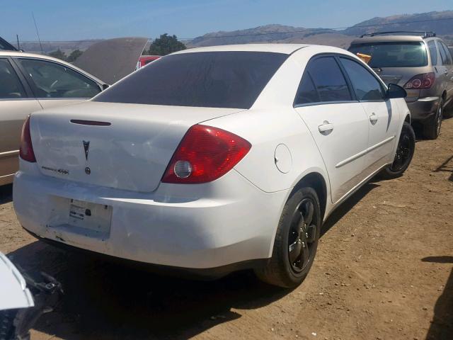 1G2ZF58B674165051 - 2007 PONTIAC G6 VALUE L WHITE photo 4