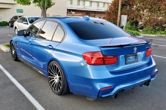 WBA3A9C54EF477814 - 2014 BMW 335 I BLUE photo 3