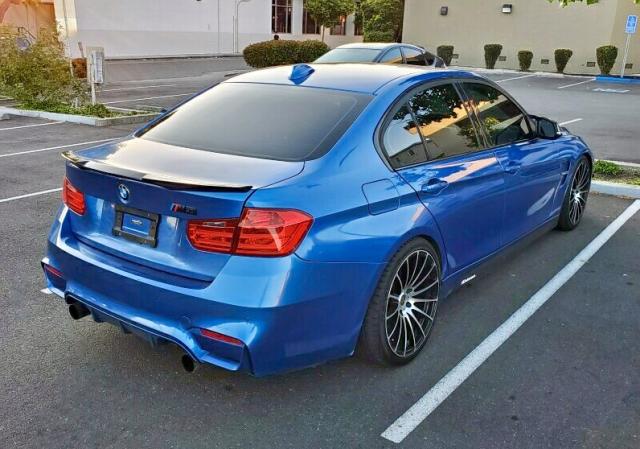 WBA3A9C54EF477814 - 2014 BMW 335 I BLUE photo 4