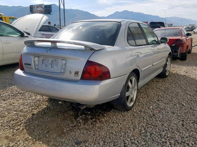 3N1AB51D26L485107 - 2006 NISSAN SENTRA SE- SILVER photo 4