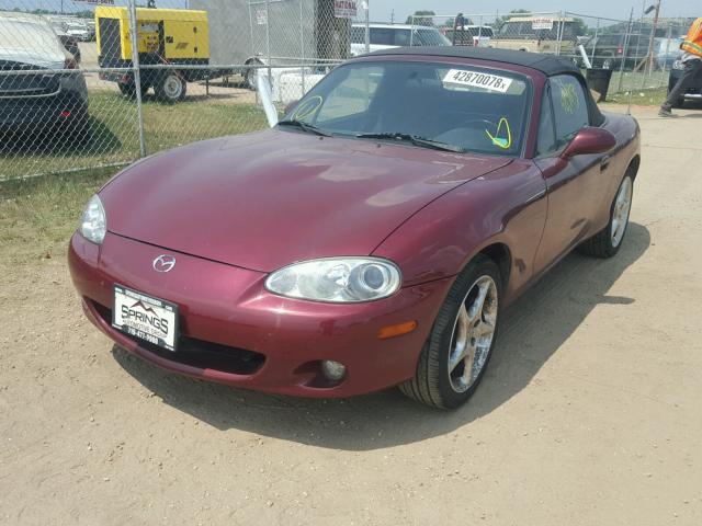 JM1NB353430313450 - 2003 MAZDA MX-5 MIATA RED photo 2