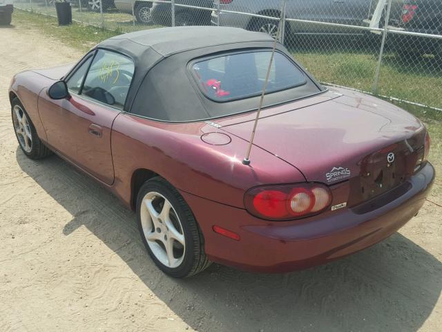 JM1NB353430313450 - 2003 MAZDA MX-5 MIATA RED photo 3