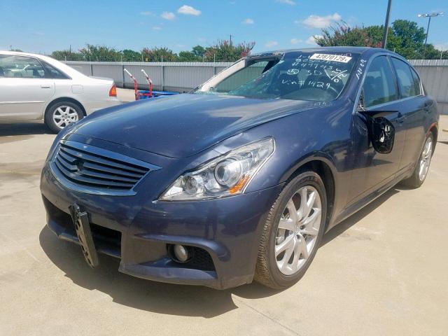 JN1CV6AP8BM501424 - 2011 INFINITI G37 BASE BLACK photo 2