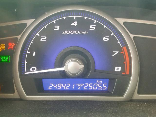 2HGFA1E07AH044453 - 2010 HONDA CIVIC EXL 灰色 照片 8