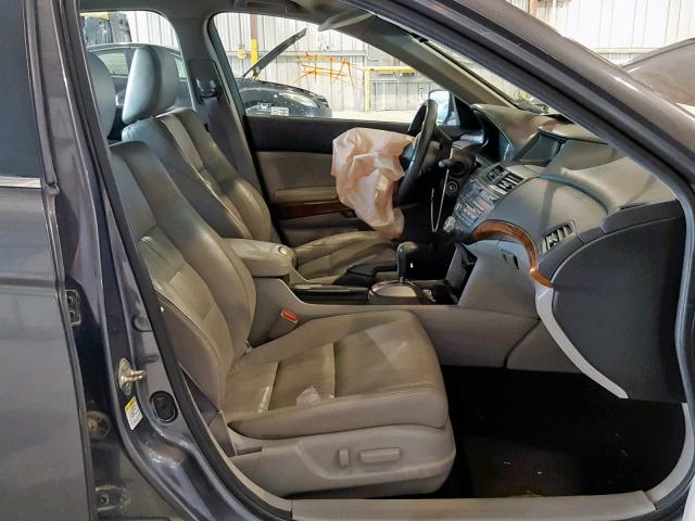 1HGCP2F80CA054416 - 2012 HONDA ACCORD EXL GRAY photo 5