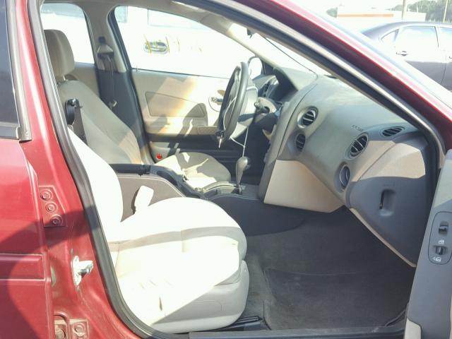 2G2WP522741308816 - 2004 PONTIAC GRAND PRIX RED photo 5