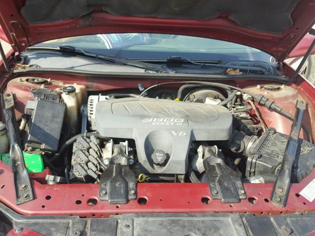 2G2WP522741308816 - 2004 PONTIAC GRAND PRIX RED photo 7