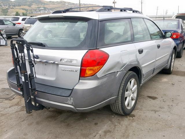 4S4BP61C667357789 - 2006 SUBARU LEGACY OUT SILVER photo 4