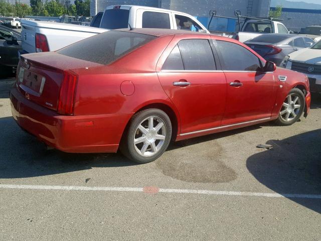 1G6DZ67A280162803 - 2008 CADILLAC STS BURGUNDY photo 4