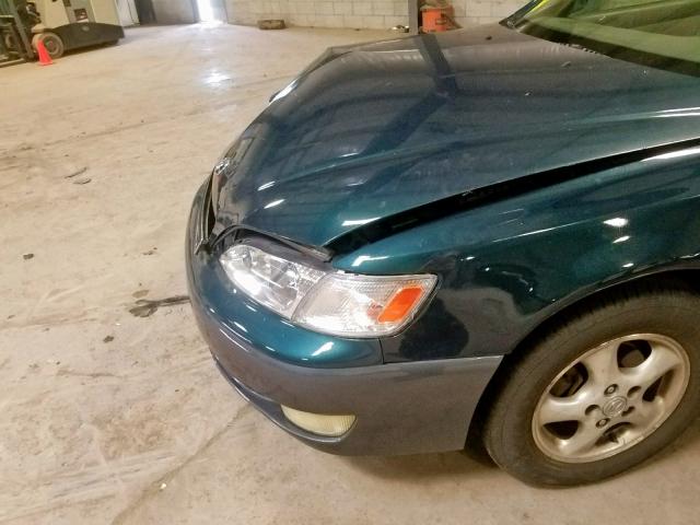 JT8BF28G6W5033759 - 1998 LEXUS ES 300 GREEN photo 9