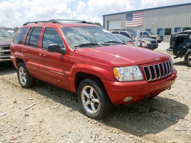 1J8GW58S42C321839 - 2002 JEEP GRAND CHER RED photo 1