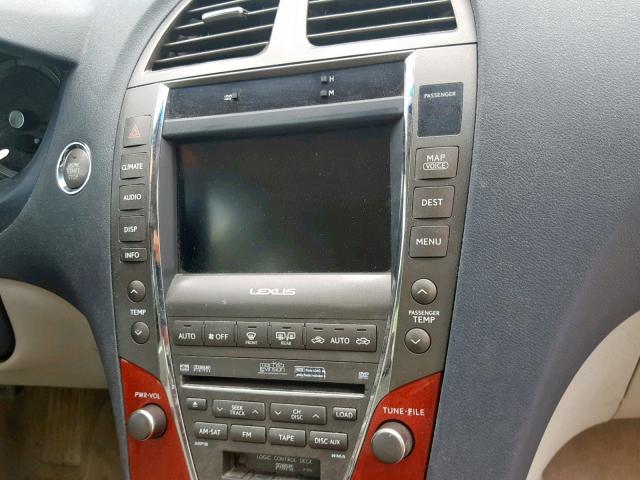 JTHBJ46G172035578 - 2007 LEXUS ES300 GRAY photo 9