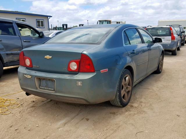 1G1ZH57B19F191273 - 2009 CHEVROLET MALIBU 1LT 绿色 照片 4