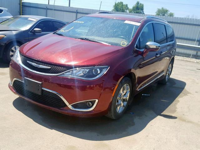 2C4RC1GGXHR528248 - 2017 CHRYSLER PACIFICA L MAROON photo 2