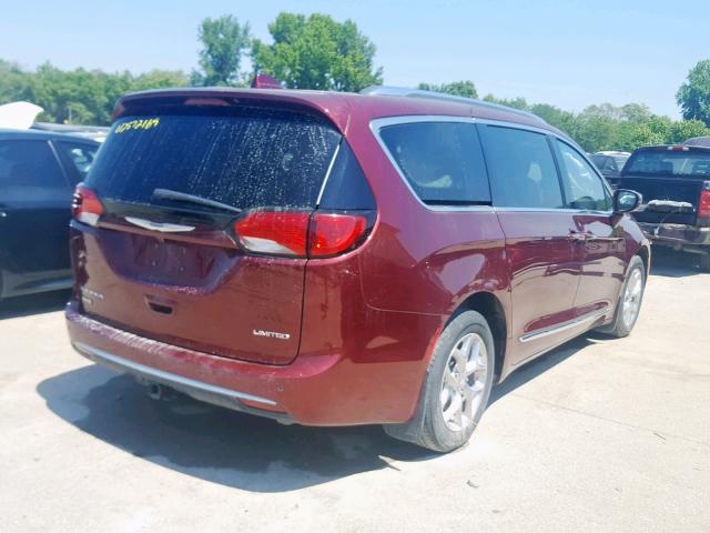 2C4RC1GGXHR528248 - 2017 CHRYSLER PACIFICA L MAROON photo 4