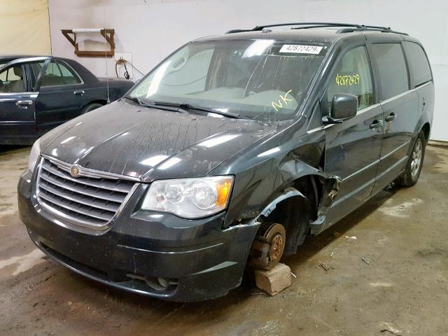 2A8HR54P58R694031 - 2008 CHRYSLER TOWN & COU BLACK photo 2