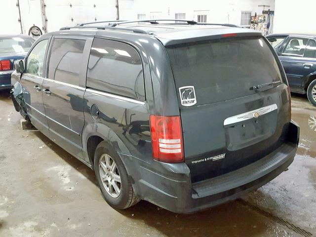 2A8HR54P58R694031 - 2008 CHRYSLER TOWN & COU BLACK photo 3